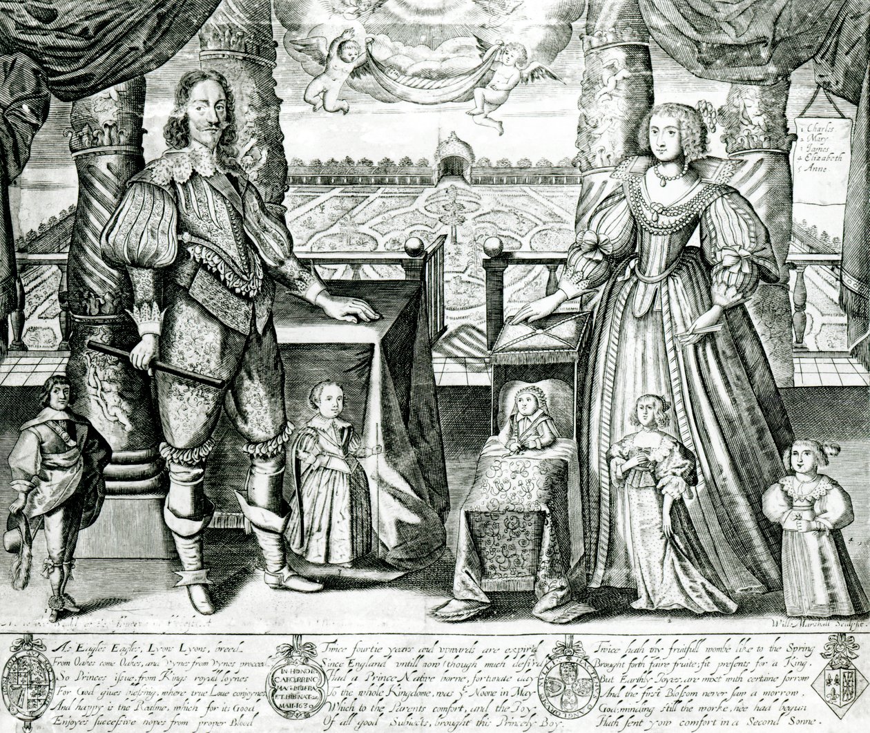 Portrait de famille de Charles I - English School