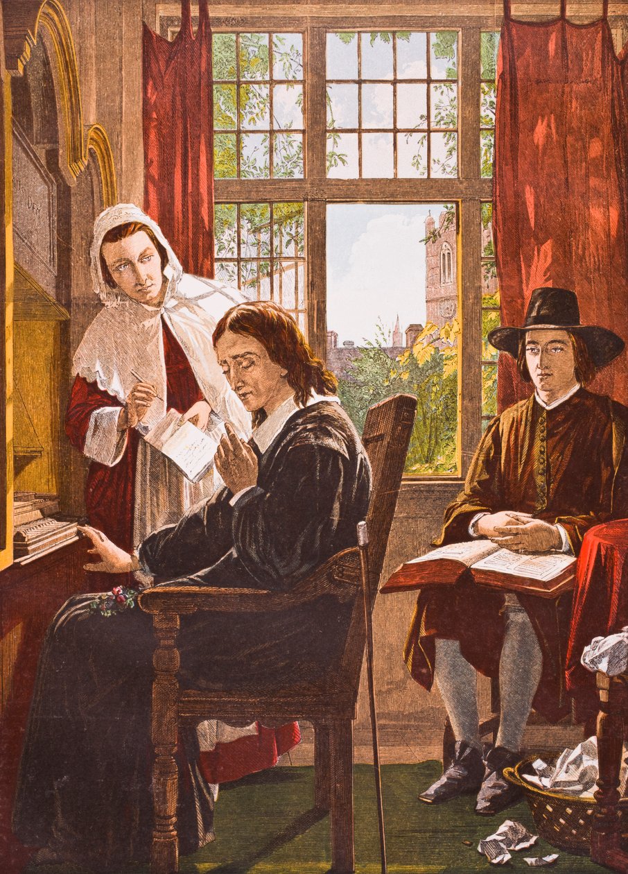 John Milton dictant 