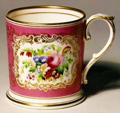 Tasse Longton Hall Trembly Rose, vers 1755 (porcelaine) - English School