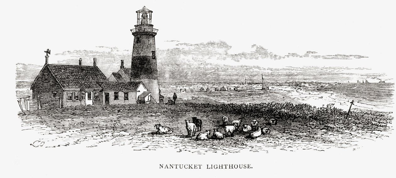 Phare de Nantucket, Massachusetts, vers 1870, de 