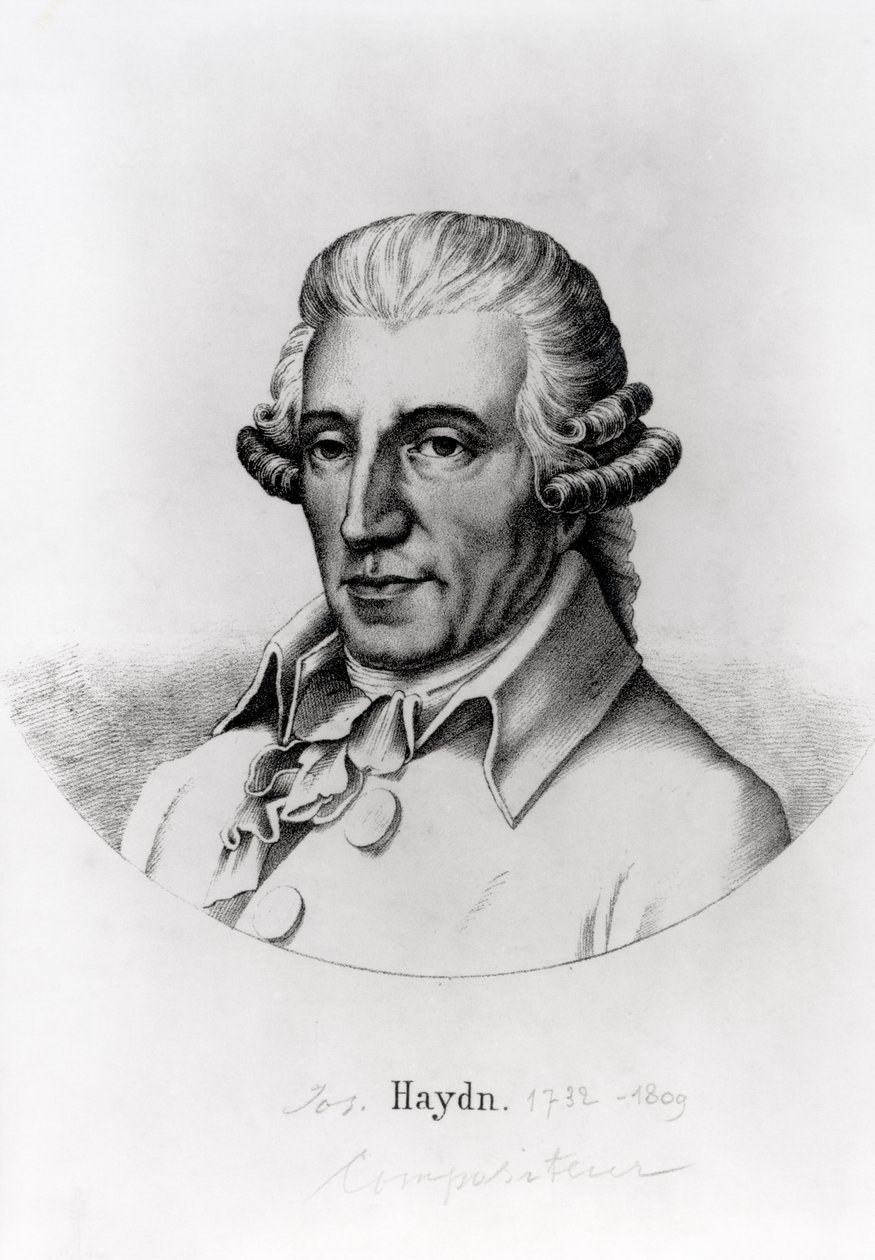 Portrait de Franz Joseph Haydn (1732-1809) compositeur autrichien - English School