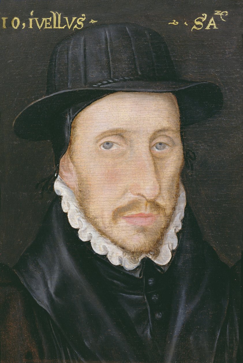 Portrait de John Jewell (1522-71) Fellow du Corpus Christi College, Oxford et évêque de Salisbury - English School