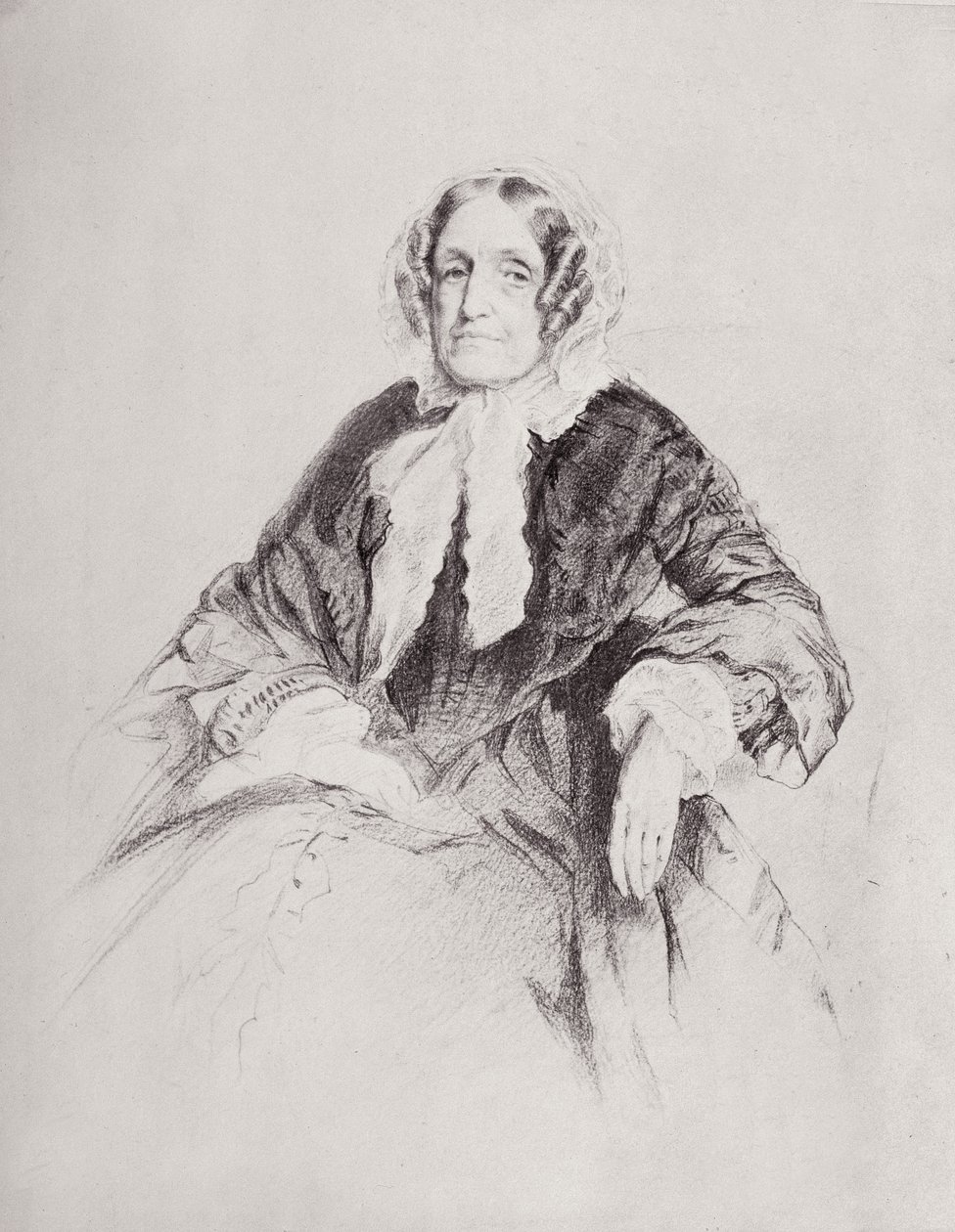 Portrait de Mme Jane Marcet (1769-1858) - English School
