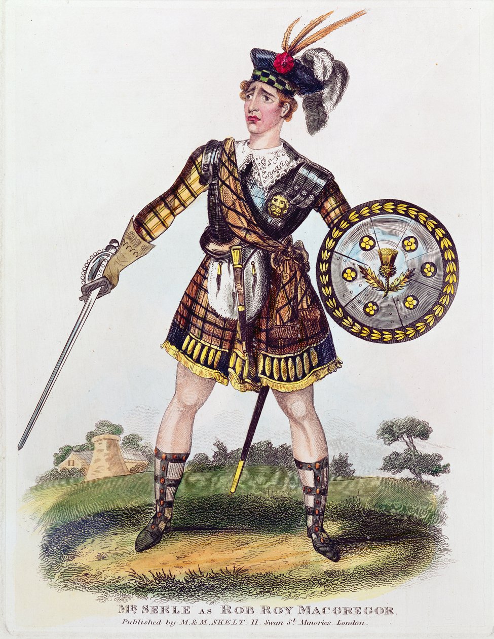 Portrait de Thomas James Serle (c.1799-1889) en tant que Rob Roy Macgregor - English School