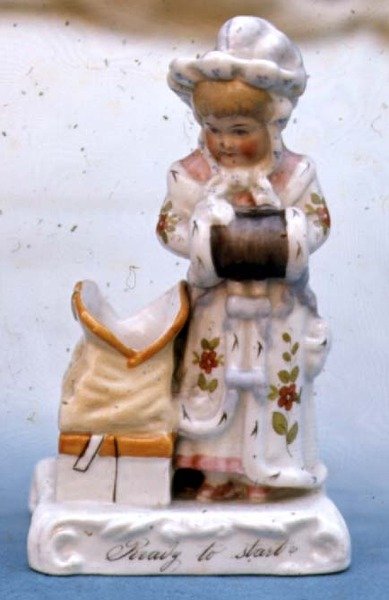Prêt à partir?, figurine en porcelaine - English School