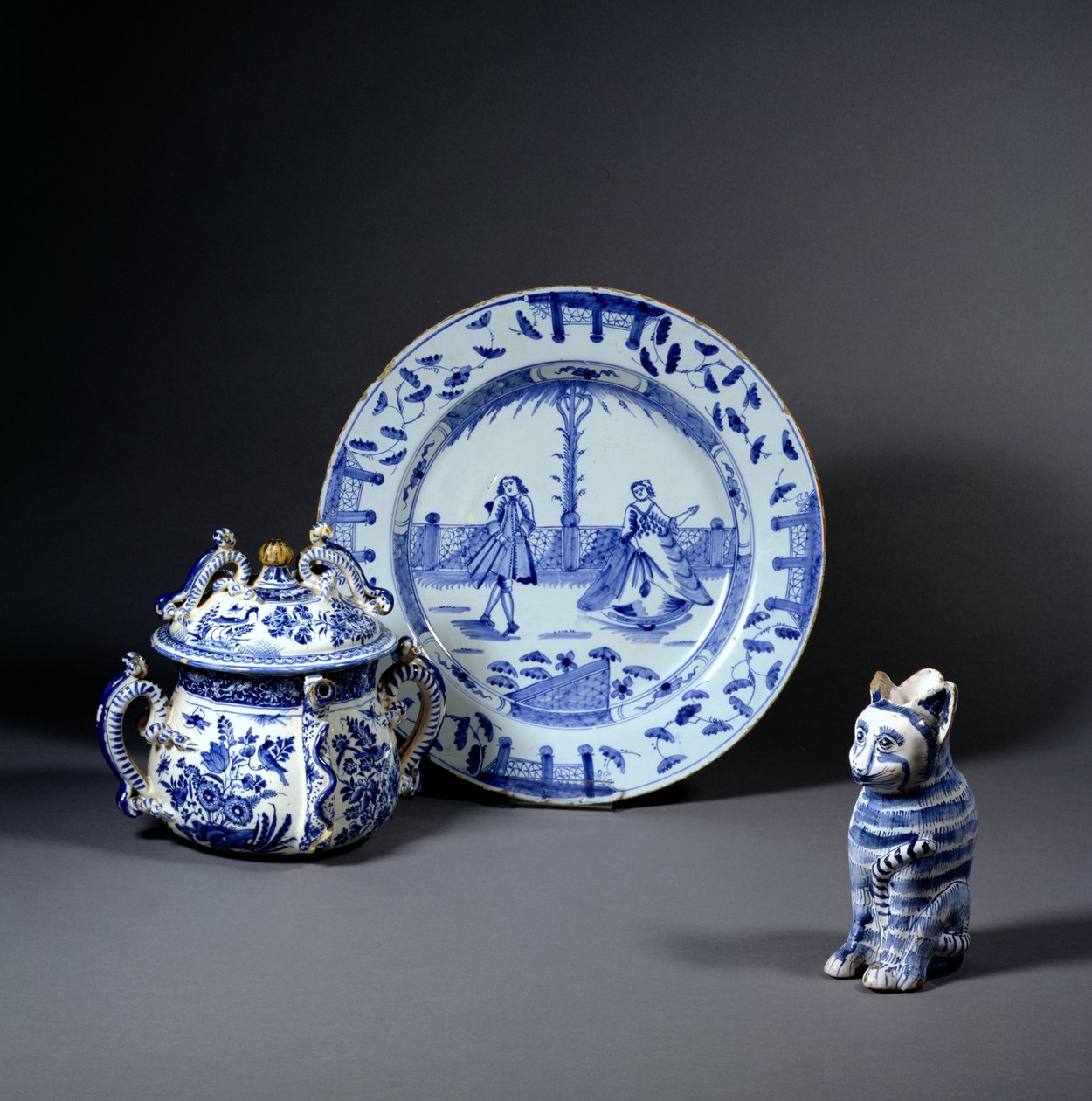 Sélection de faïence de Delft, c.1670 (céramique) - English School