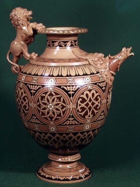 Aiguière de Staffordshire, exposée en 1862 - English School