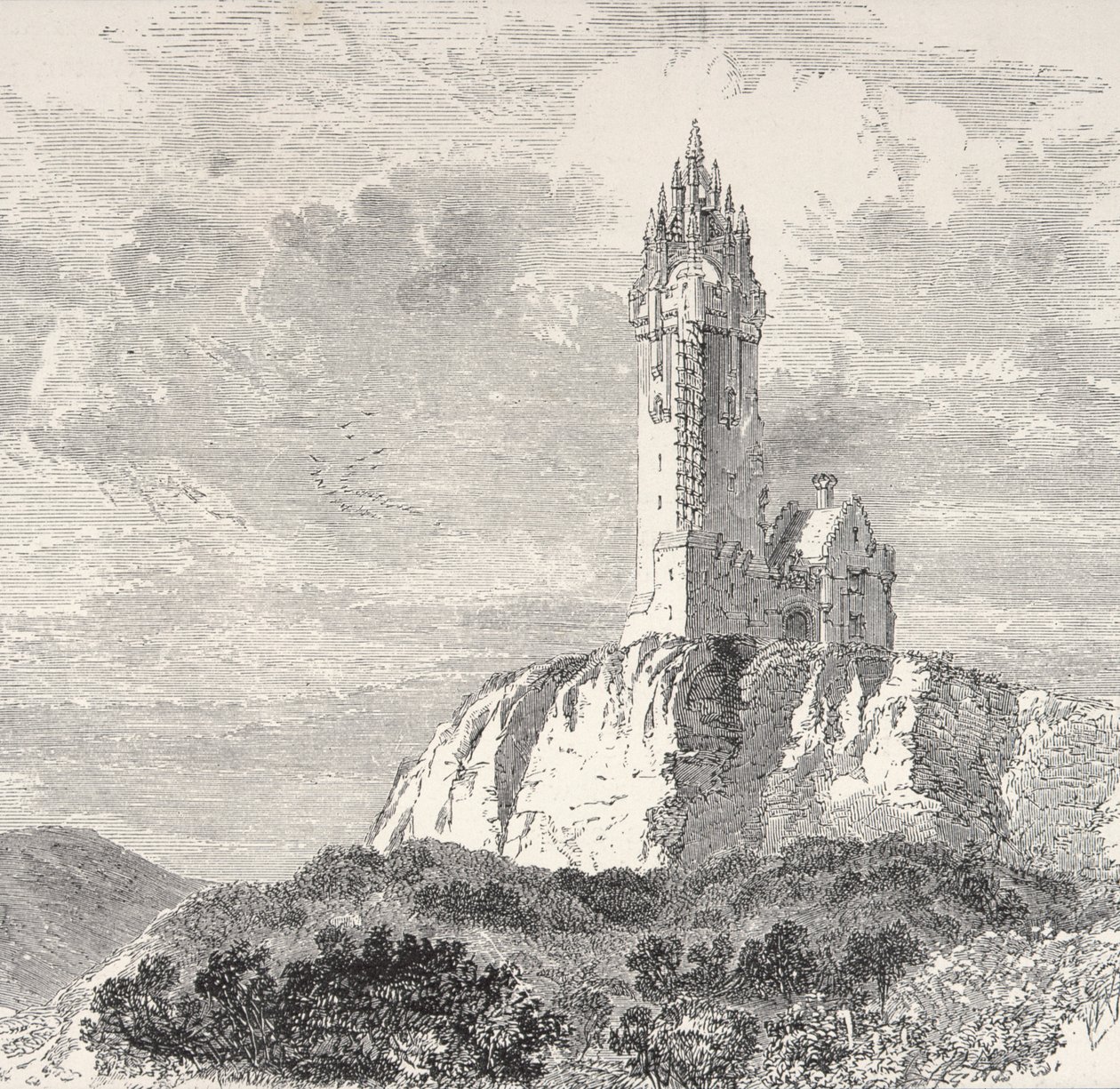 Le Monument Wallace, Stirling, vers 1880, de 