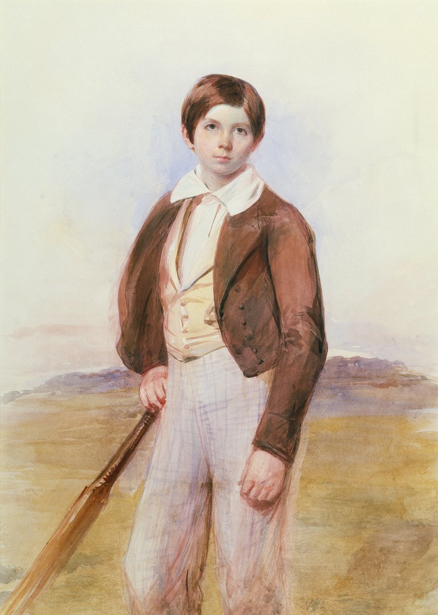 Le jeune joueur de cricket - English School