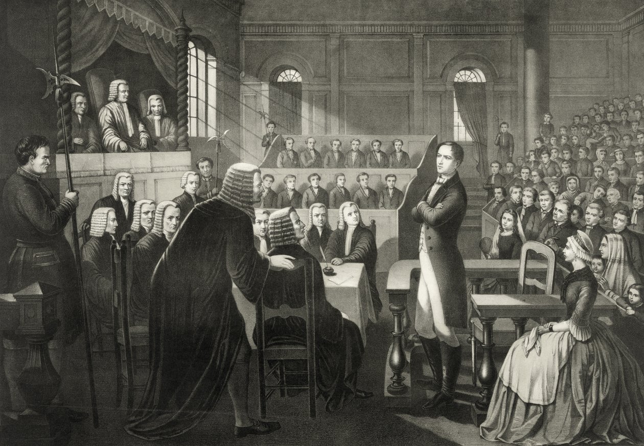 Le procès du chef rebelle nationaliste irlandais Roibeard Eimeid - English School