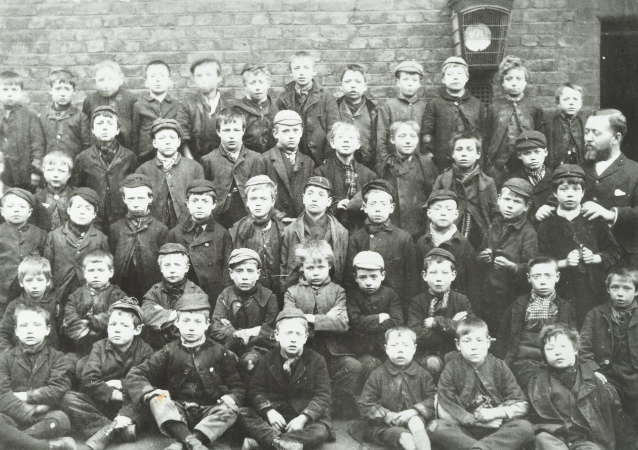 École de Chaucer Street: groupe de garçons, 1895 - English Photographer
