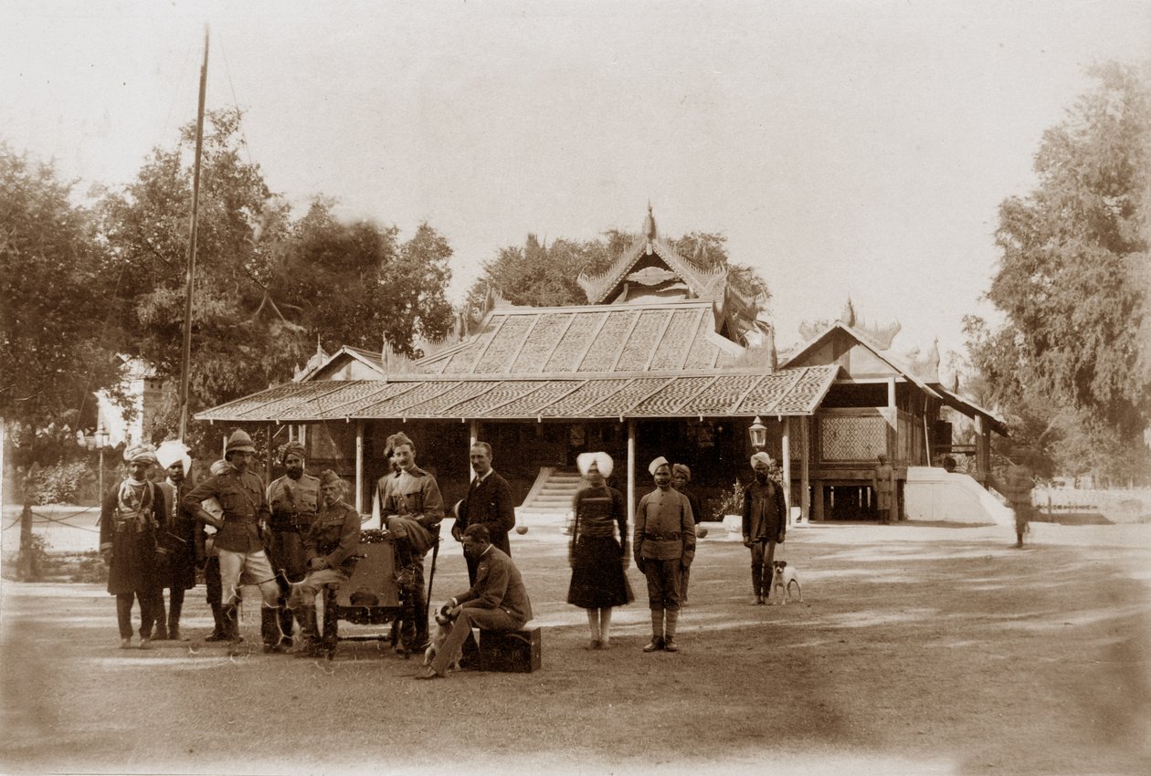 Maison du chef, Mandalay, vers 1886 - English Photographer