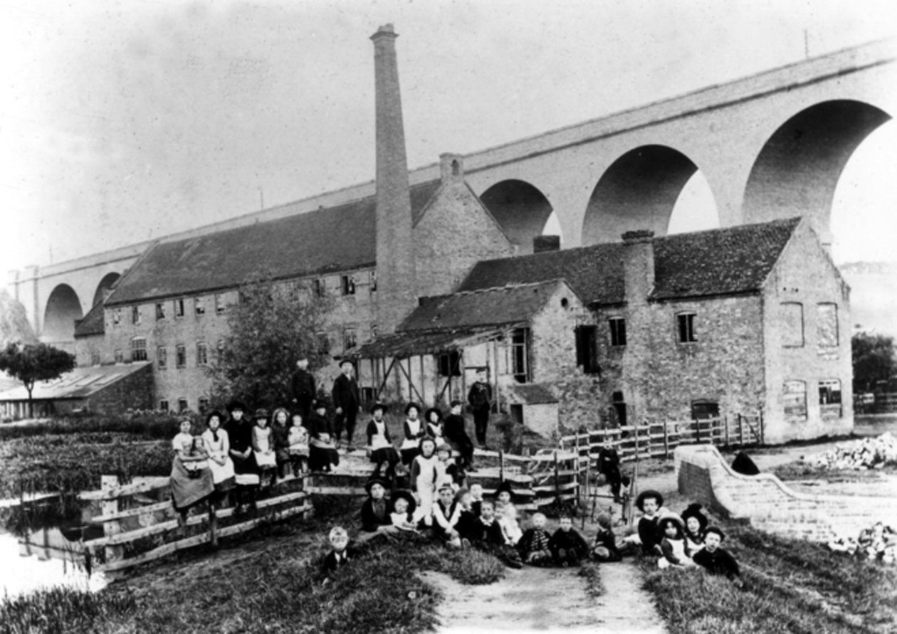 Moulin et viaduc de Hoobrook, Kidderminster, 1905 - English Photographer