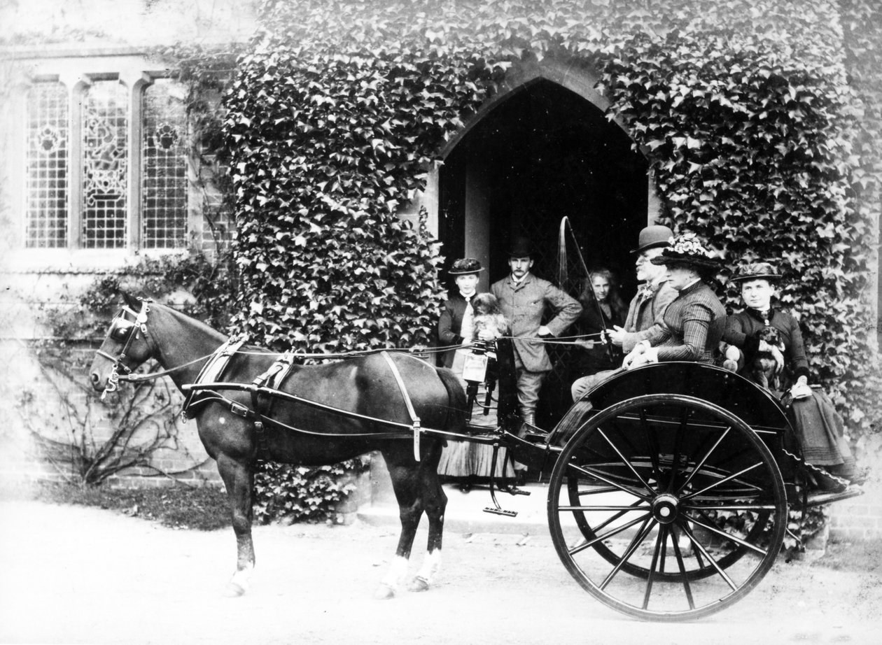 Balade en cheval et piège, vers 1890 - English Photographer