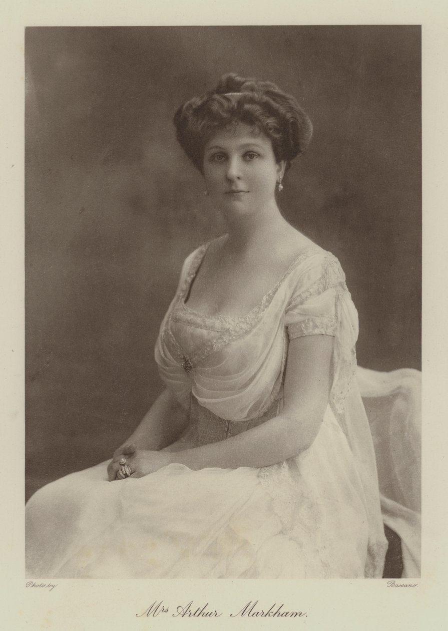 Mme Arthur Markham (photo n/b) - English Photographer
