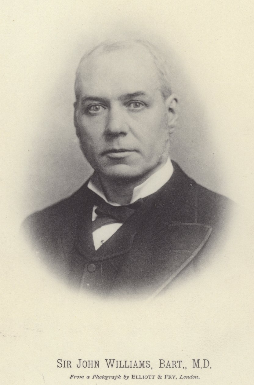 Sir John Williams, Baronet, MD (photo n/b) - English Photographer