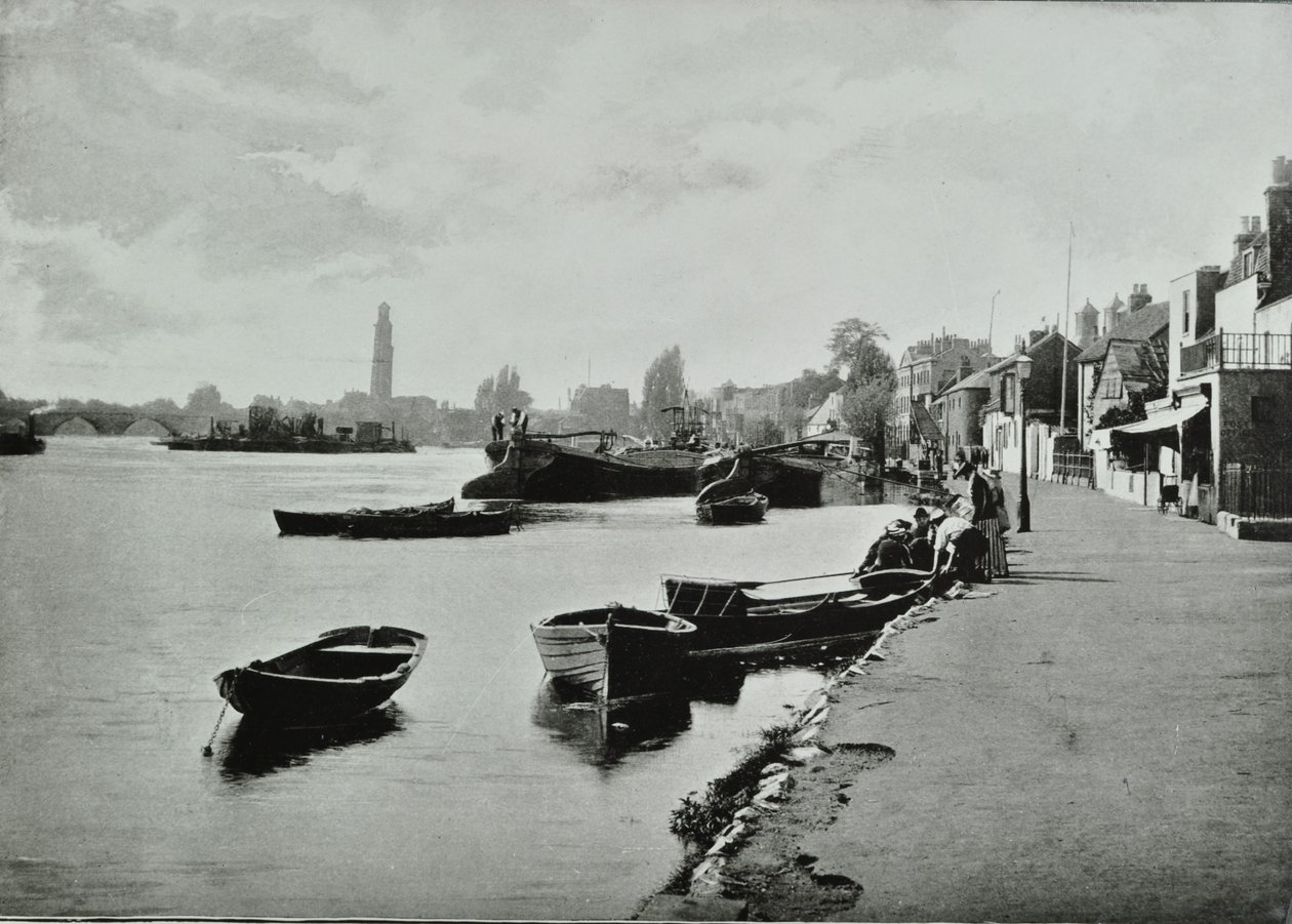 Strand-on-the-Green, Hounslow : vue générale, 1895 - English Photographer