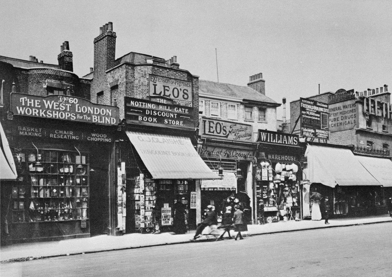 Vue de Notting Hill Gate, vers 1913 - English Photographer