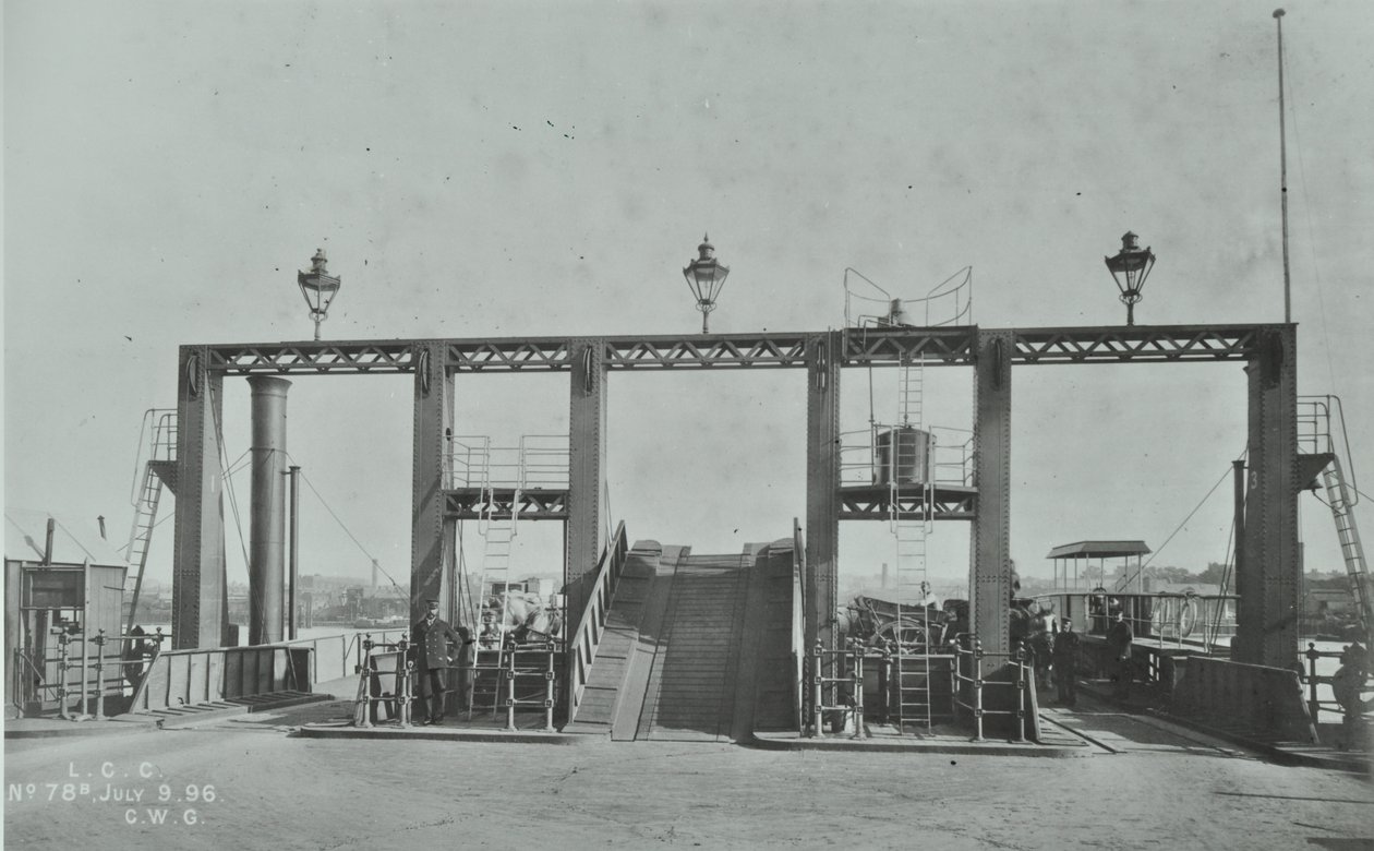Vue du ferry de Woolwich, 1896 - English Photographer