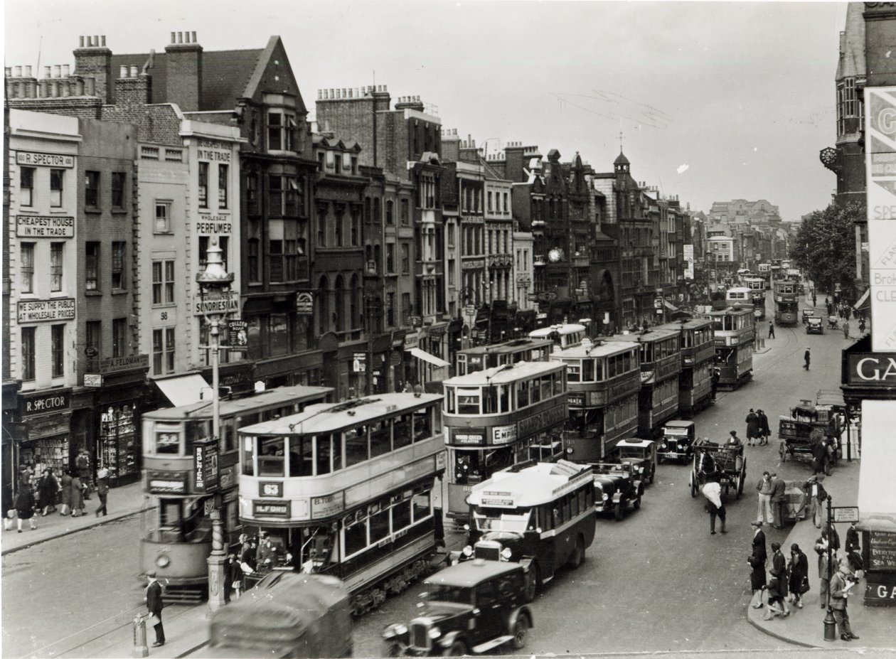 Whitechapel High Street, Londres, vers 1930 - English Photographer
