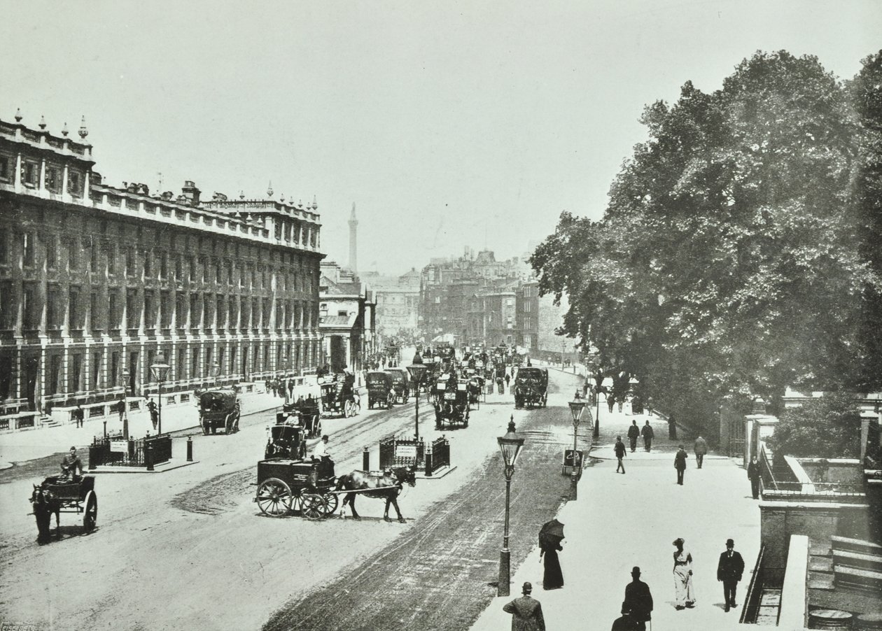 Whitehall, Westminster : vue vers le nord, 1890 - English Photographer