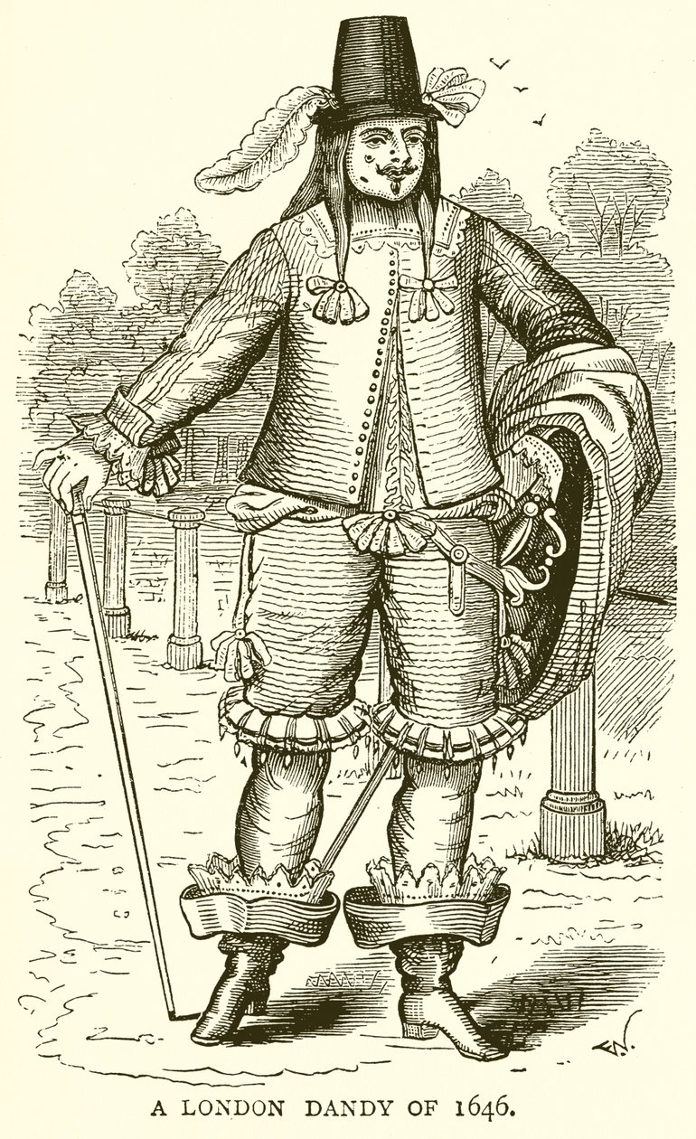 Un dandy londonien de 1646 - English School