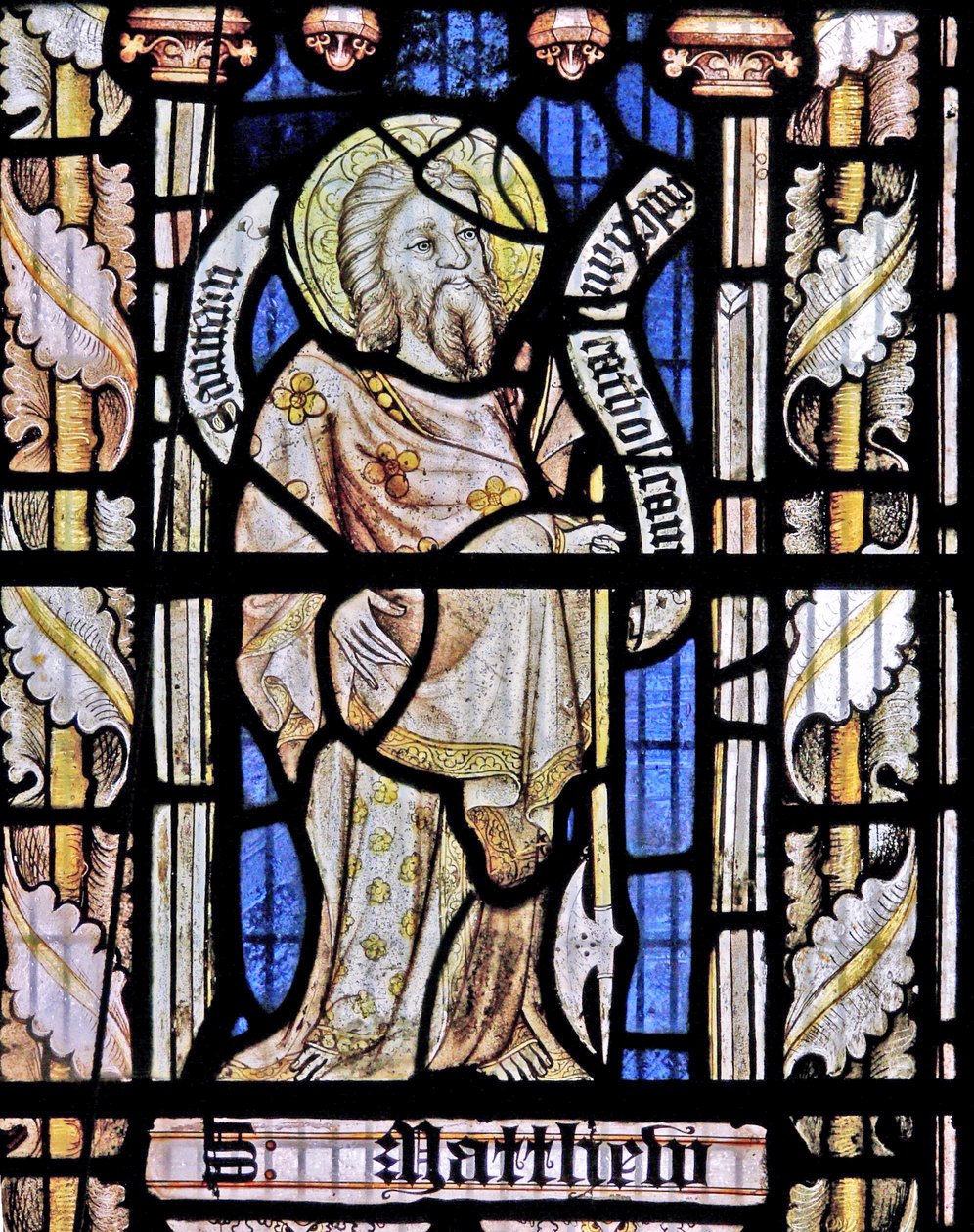 Une fenêtre sud représentant Saint Matthieu - English School
