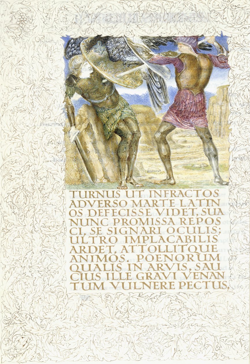 Énée tue Turnus, 1874-c.1919 - English School