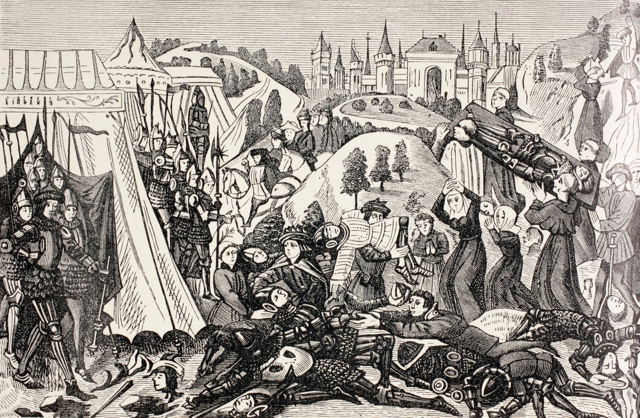 Après la bataille de Hastings, vers 1880 - English School