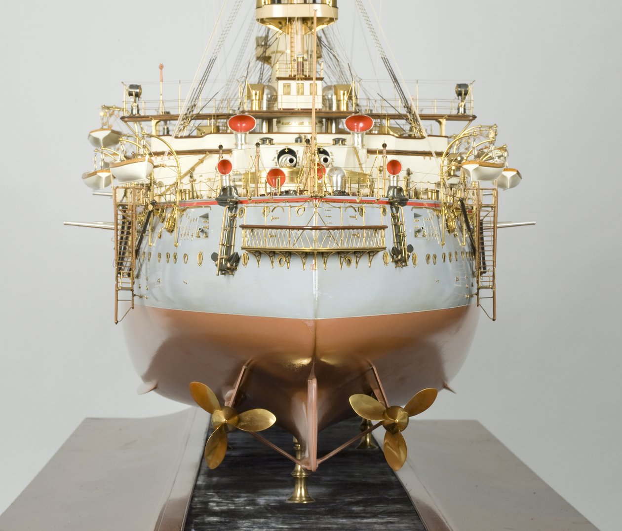 Modèle de constructeur du cuirassé japonais "Hatsuse", c.1890-99 - English School