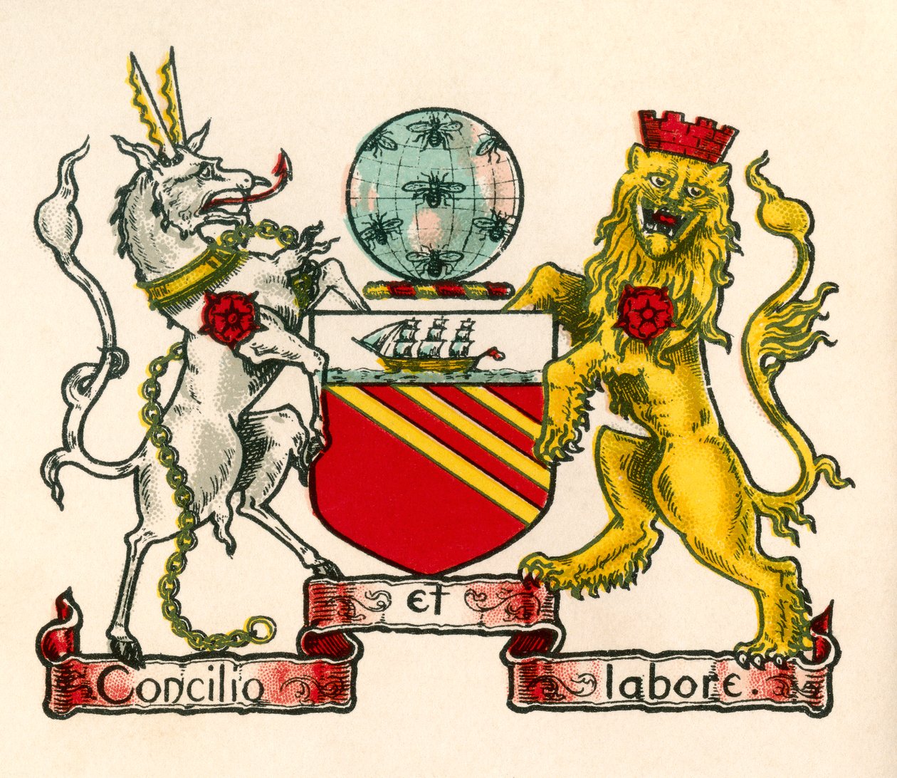 Blason de Manchester, Angleterre - English School
