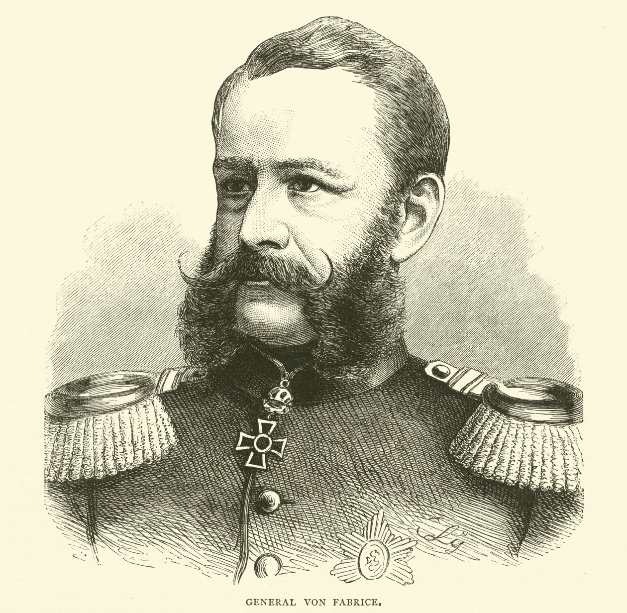 Général Von Fabrice, octobre 1870 - English School