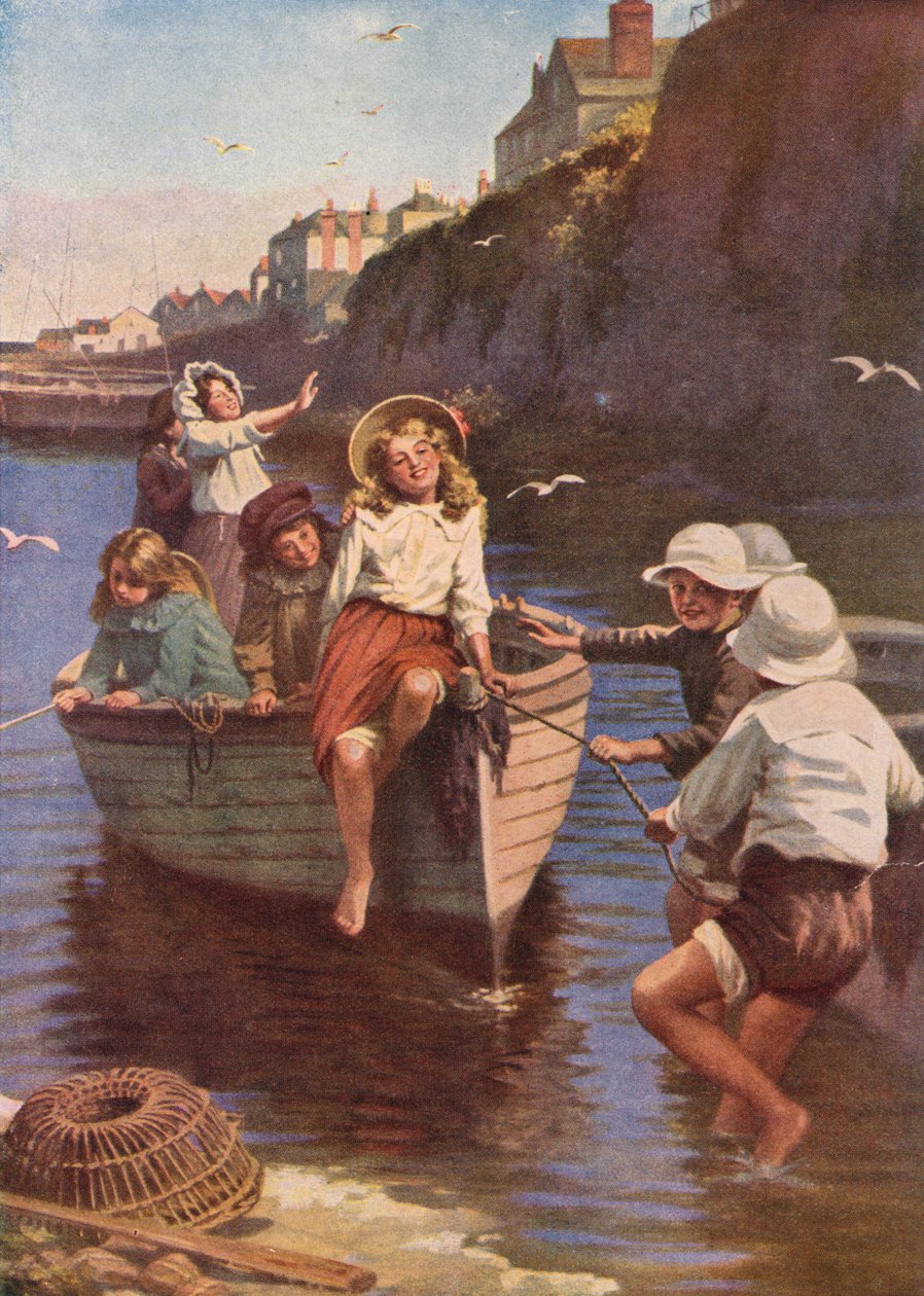 Heures dorées au bord de la mer - English School