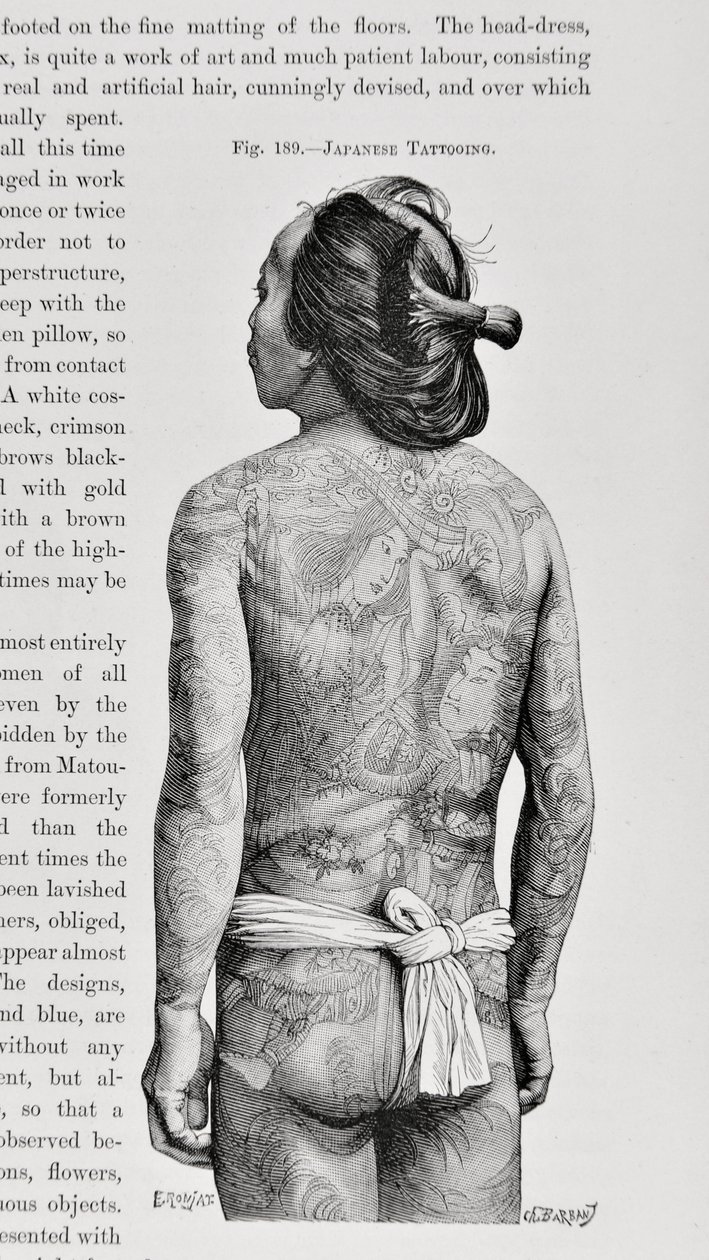 Homme tatoué japonais - English School