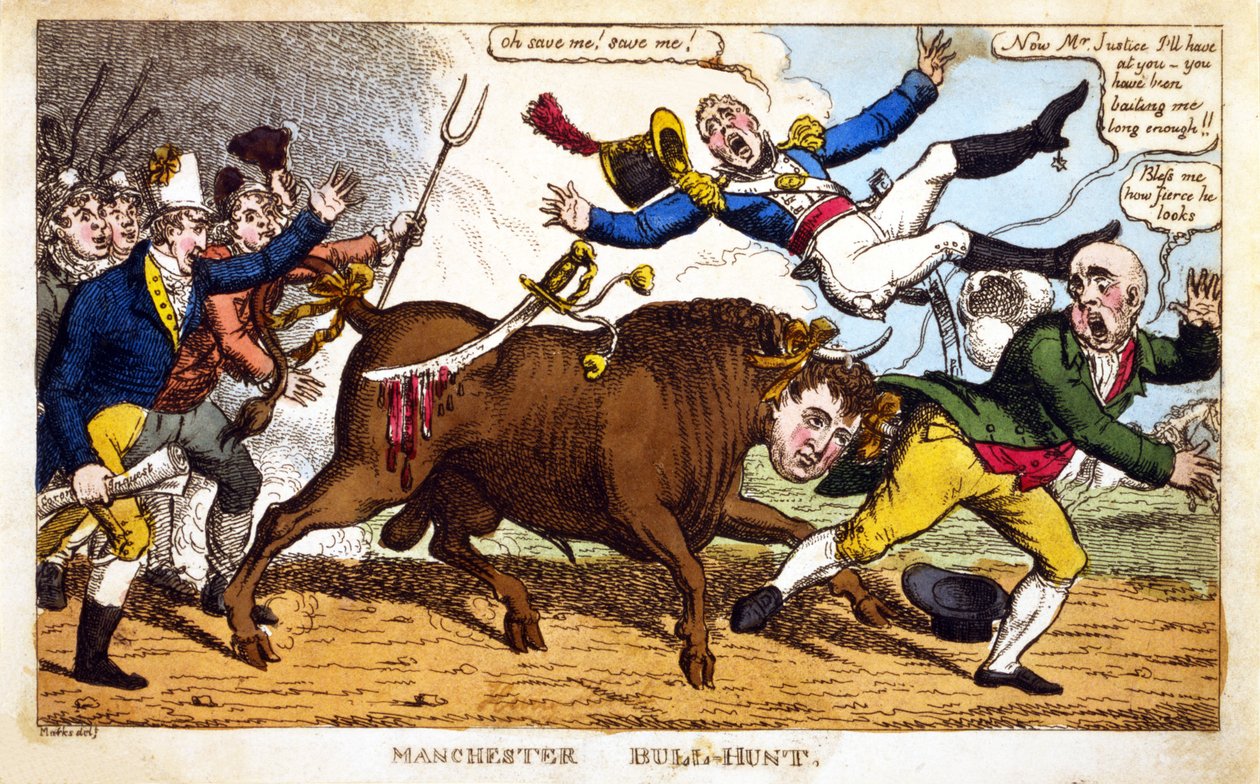 Chasse au taureau de Manchester - English School