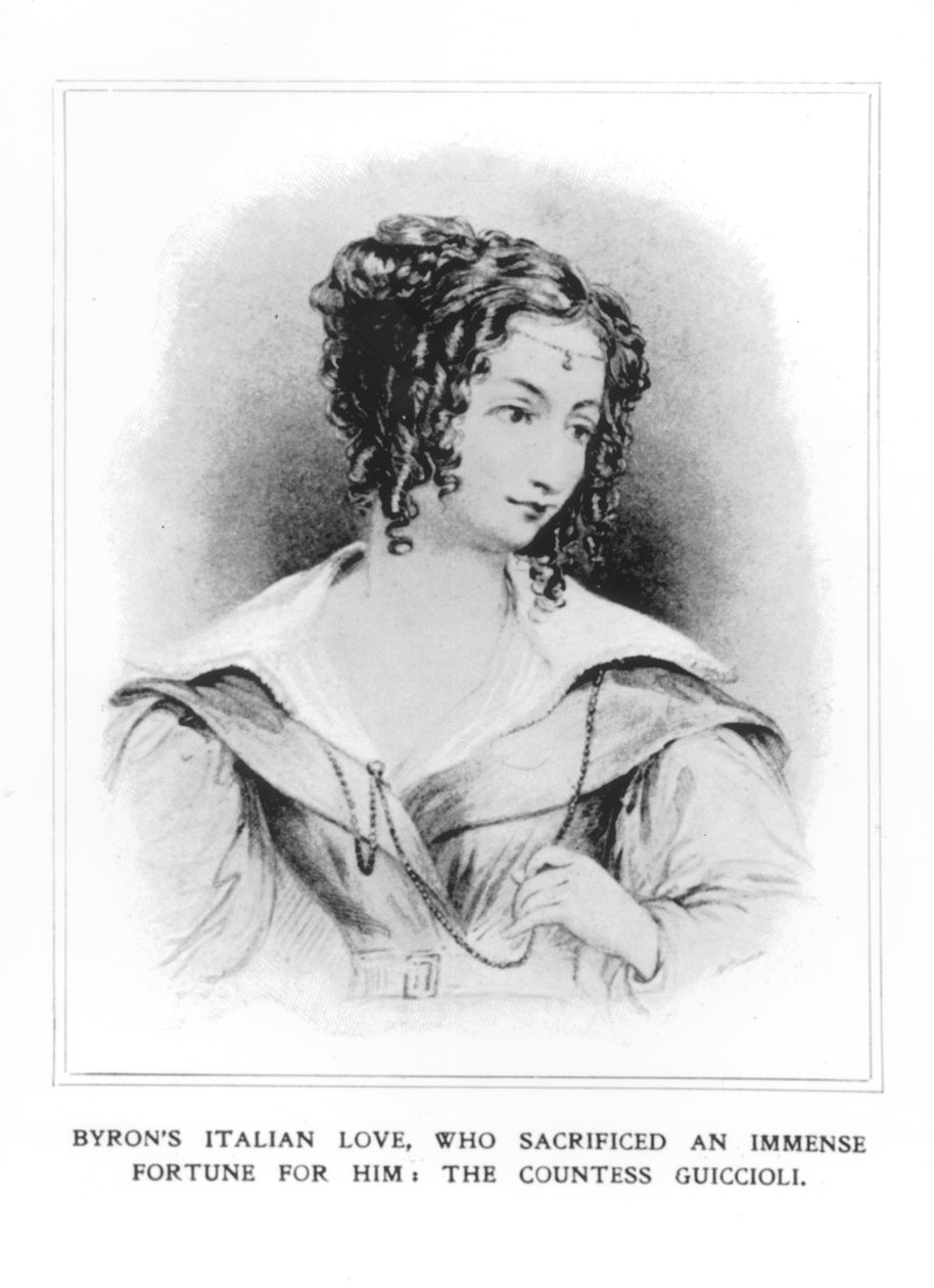 Portrait de la comtesse Guiccioli (1800-73) - English School