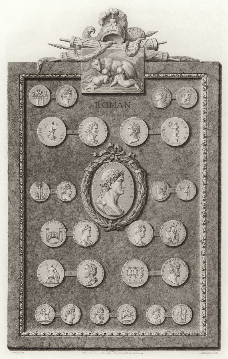 Pièces de monnaie romaines - English School