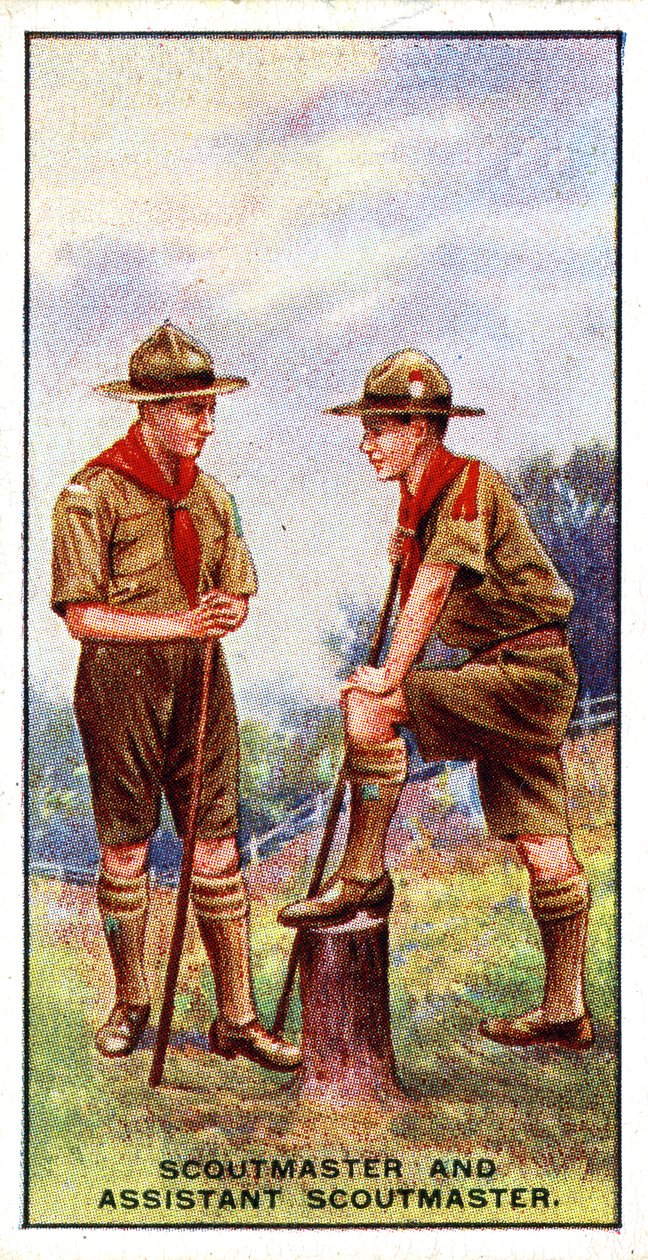 Chef scout et assistant chef scout, 1929 - English School