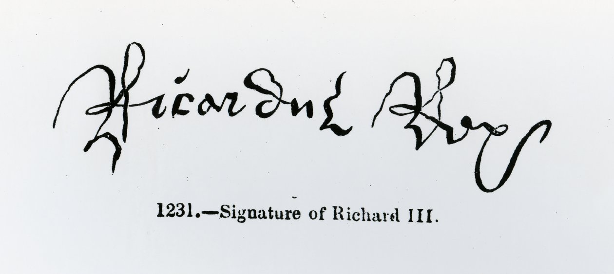 Signature de Richard III (1452-85) - English School