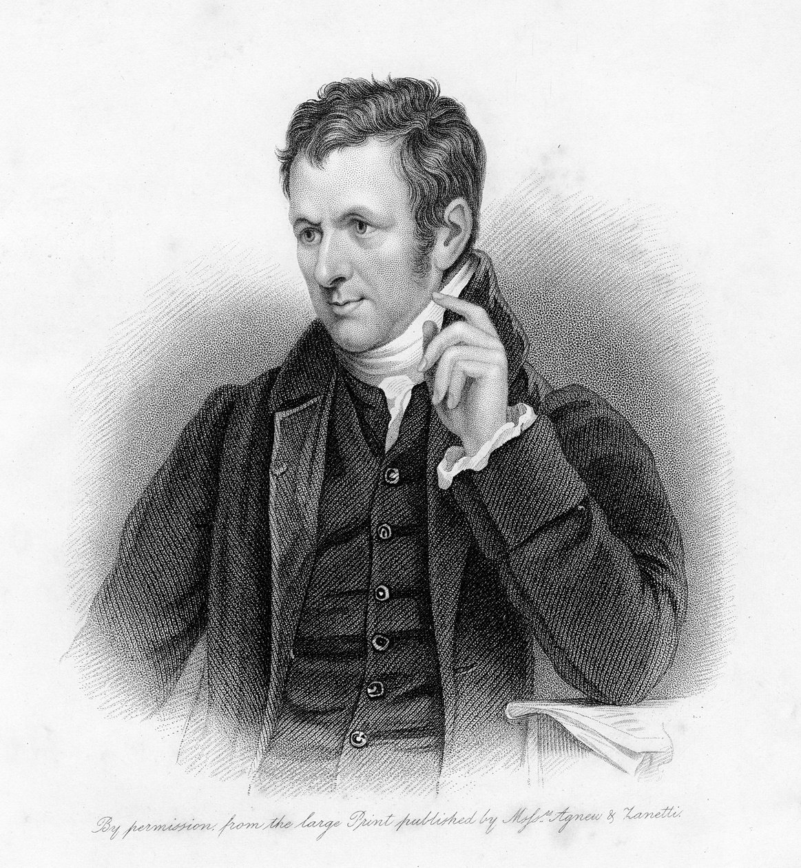 Sir Humphrey Davy, gravé par Samuel Freeman - English School