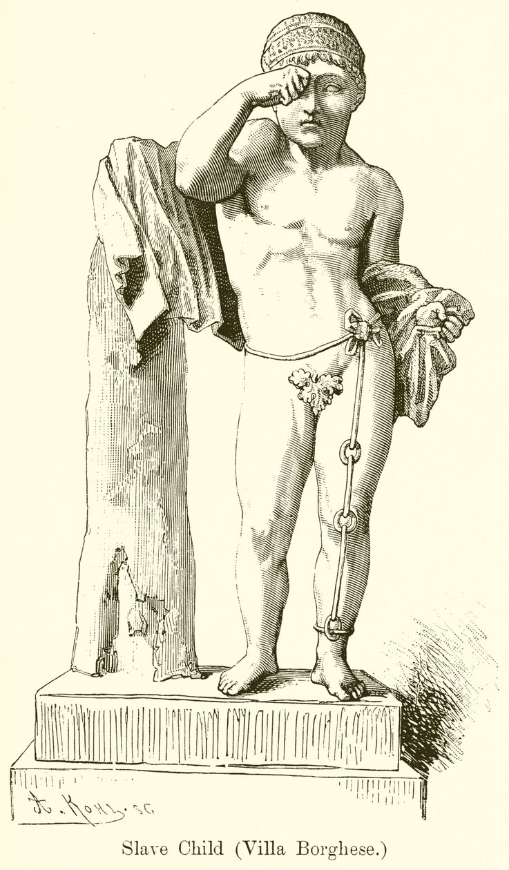 Enfant esclave (Villa Borghèse) (gravure) - English School