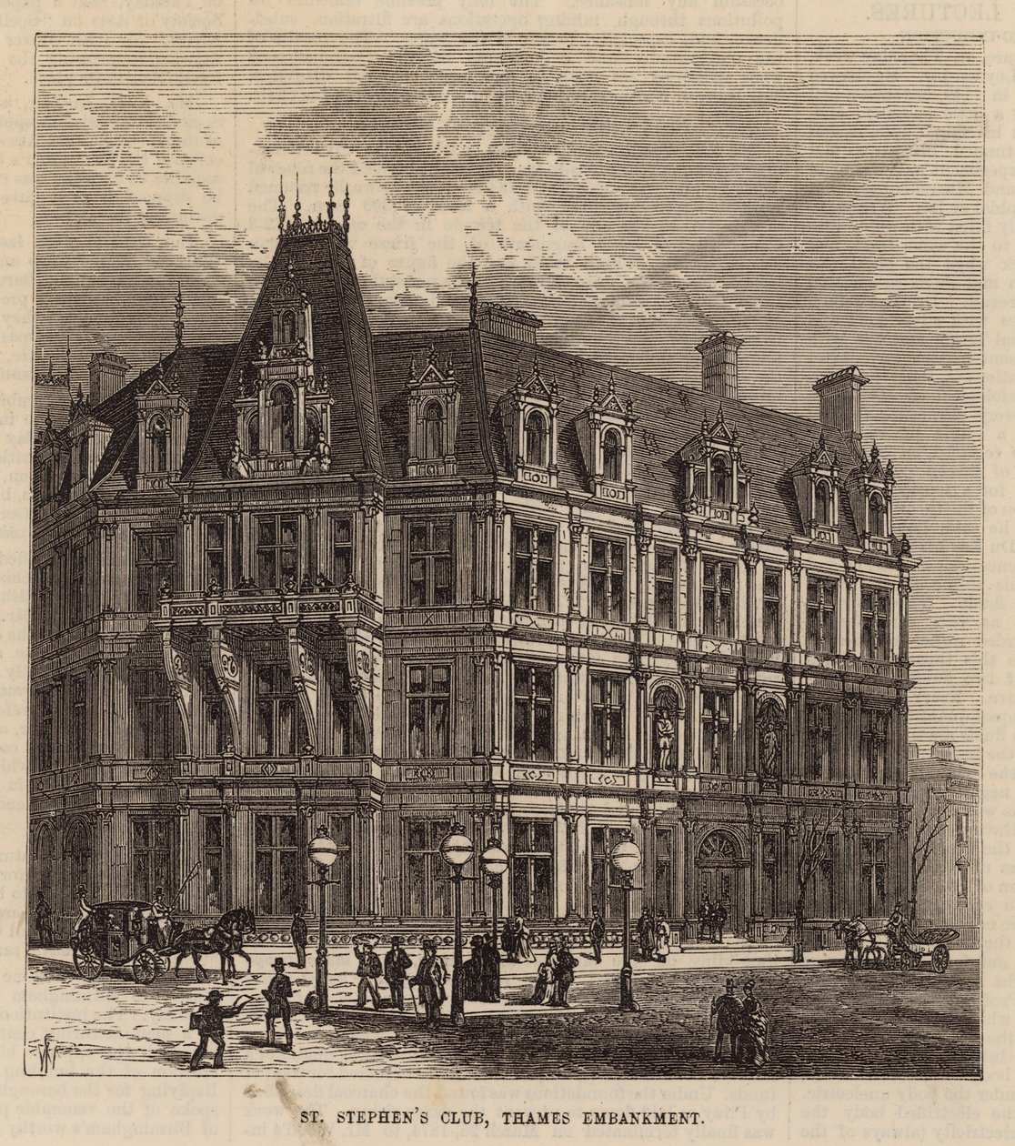 St Stephens Club, Thames Embankment - English School