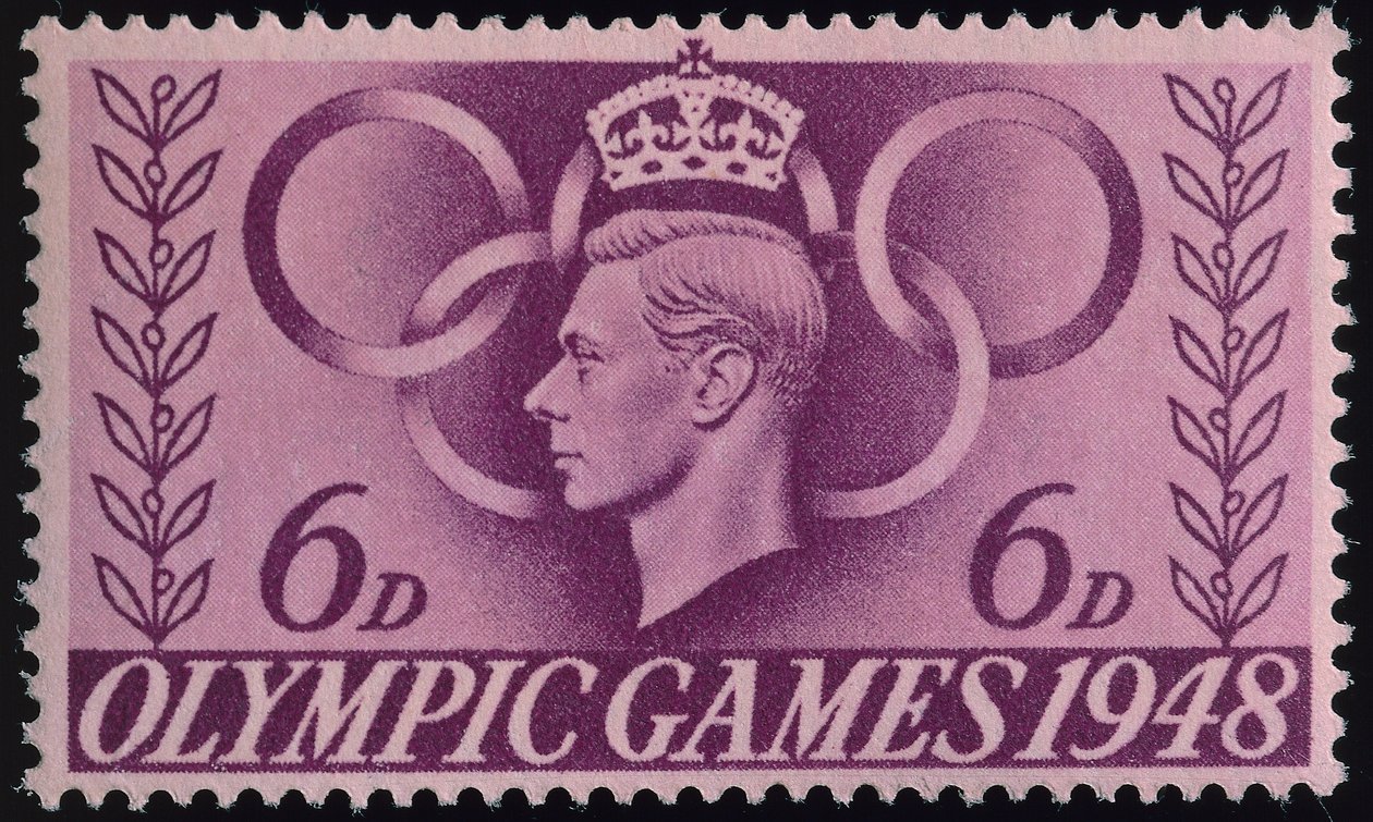 Timbre commémorant les Jeux Olympiques de Londres 1948 - English School