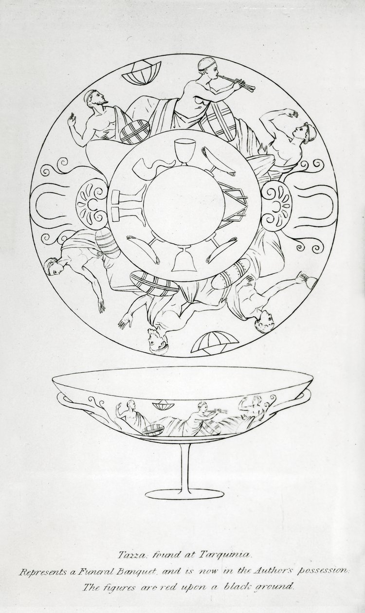 Tazza trouvée à Tarquinia - English School