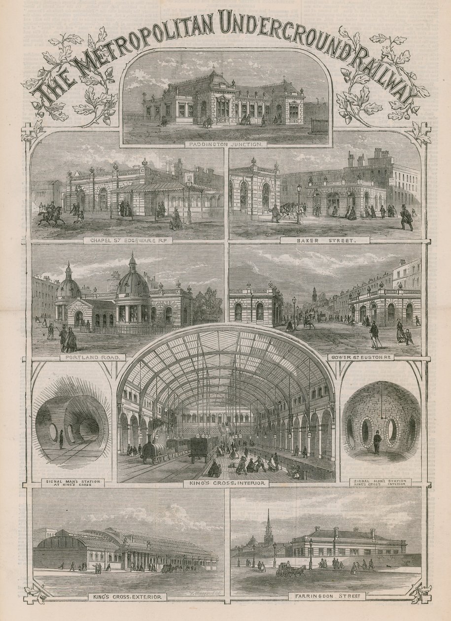 Le Metropolitan Underground Railway - English School