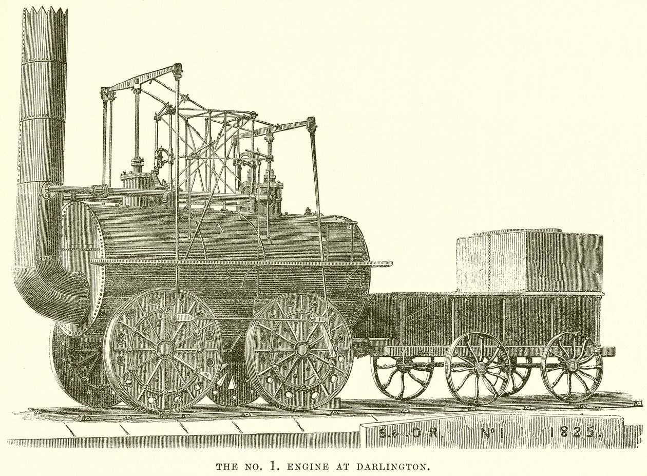 La locomotive n°1 à Darlington - English School