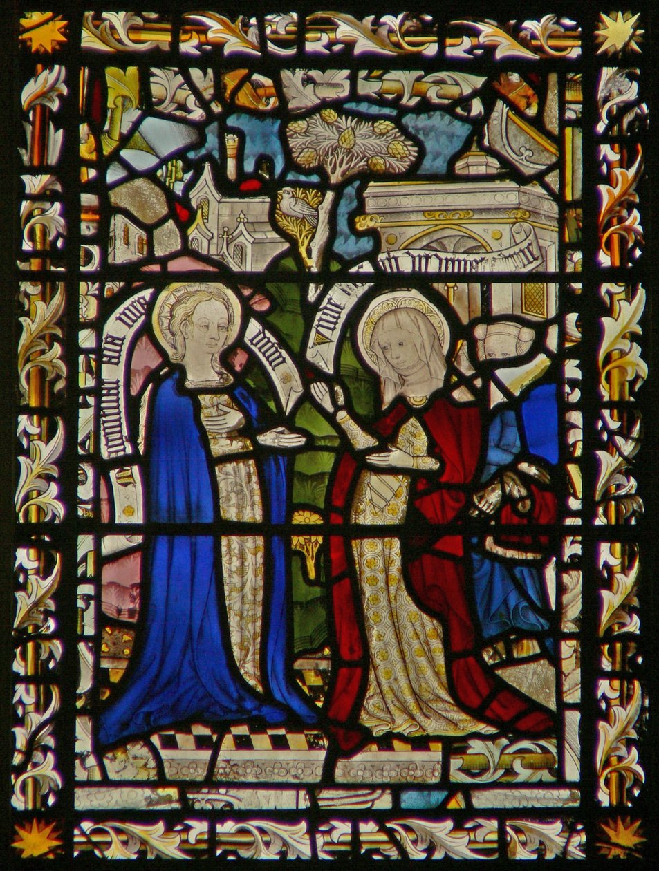 La fenêtre est représentant la Visitation - English School
