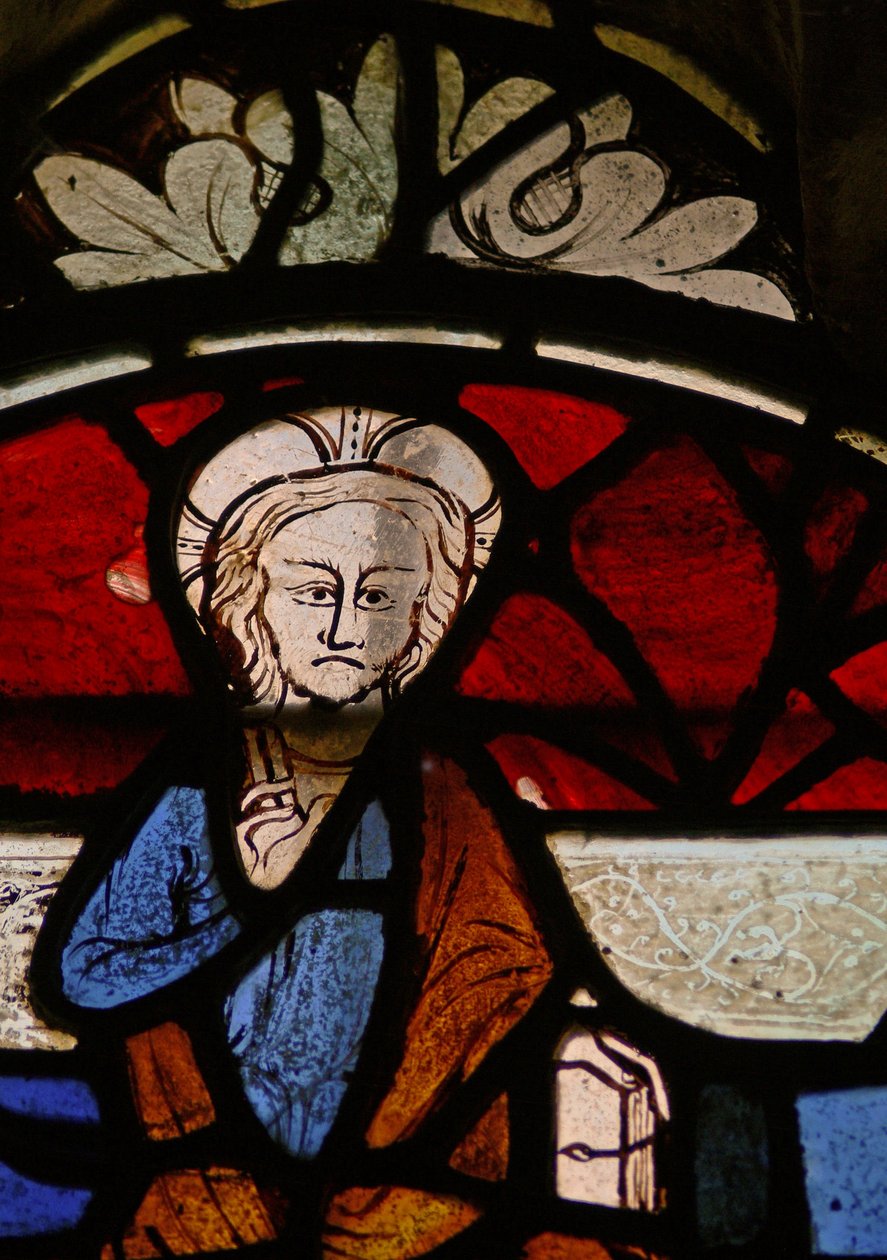 Fenêtre N6 représentant le Christ en majesté - English School