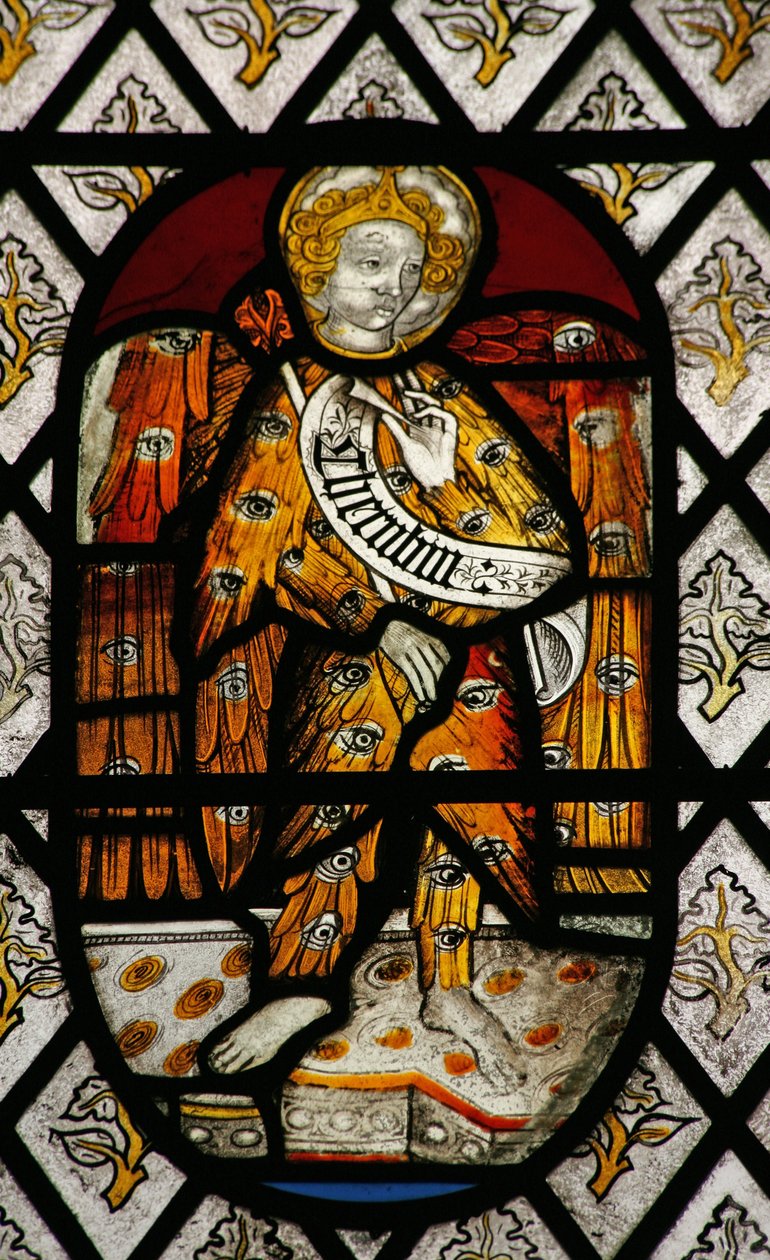 Fenêtre Na représentant la Hiérarchie angélique : Chérubins - English School