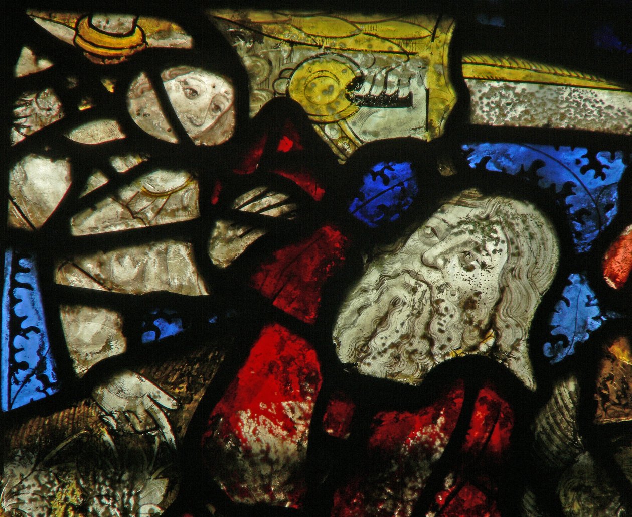 Fenêtre S4 représentant Abraham et Isaac - English School